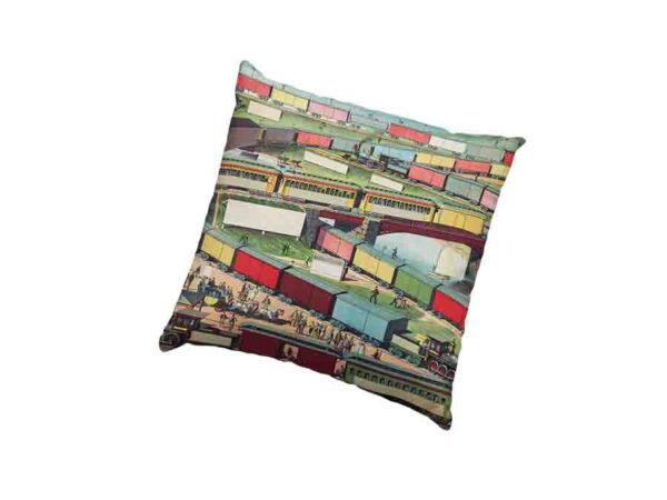 Cojines Decorativos De Estilo Vintage Mod.  Tren de pasajeros y mercanc?as