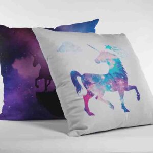 Cojines Decorativos 2 Piezas De Unicornio Galaxia