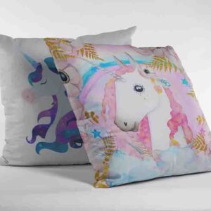 Cojines Decorativos 2 Piezas De Unicornios
