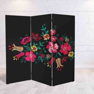 Biombo Decorativo Mexicano Colorido para Separar Espacios Modelo #1