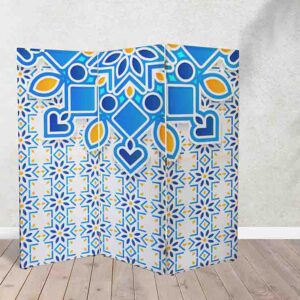 Elegante Biombo Decorativo con Mandala Zen #1 Separador de Espacios Ideal