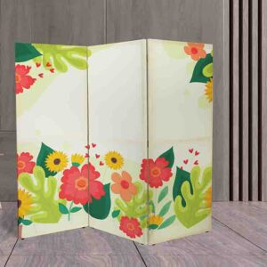 Divisor de Espacios con Diseño Floral Moderno - Biombo #10