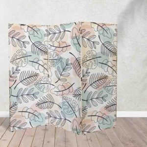 Separador de Espacios con Hojas y Plantas Biombo Decorativo #10