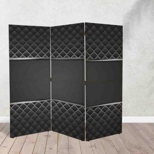 Separador de ambientes negro con diseño elegante #10