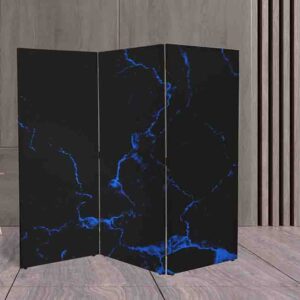 Biombo decorativo negro para sala de estar #11
