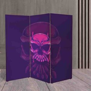 Biombo Decorativo con Calaveras Estilo Día de Muertos #13