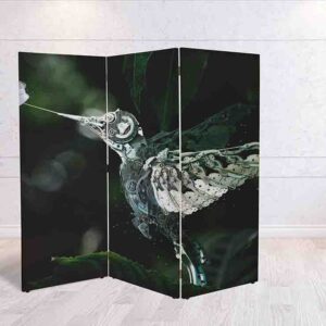 Biombo Plegable Aves en el Atardecer #13 - Calidez y Serenidad