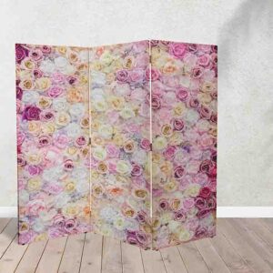 Elegante Separador de Ambientes con Diseño Floral - Biombo Decorativo #15