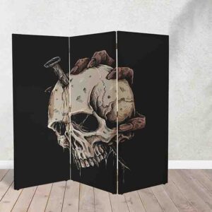 Divisor de Espacios de Tela con Calaveras en Patrón Repetitivo #16