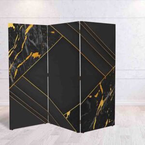 Biombo decorativo negro para dividir espacios #17