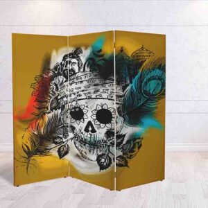 Separador de Espacios con Calaveras y Motivos Florales #18