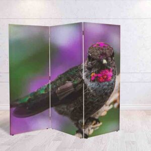 Separador de Espacios con Aves Tropicales #2 - Ideal para Ambientes Modernos