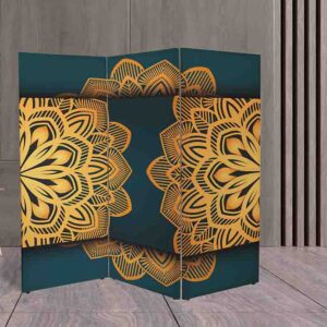 Biombo de Mandalas Coloridas #2 Separador de Ambientes Decorativo