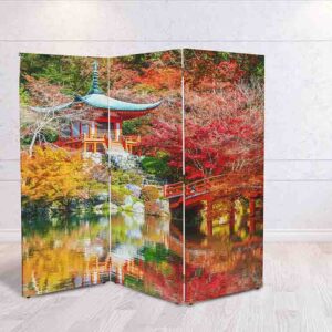 Serenidad Otoñal Biombo Decorativo #4 Separador de Espacios para el Hogar