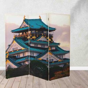 Separador de Ambientes Japonés con Pagodas Tradicionales  #4