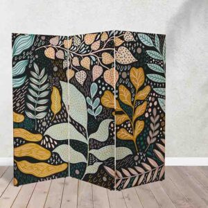 Biombo Patrones de Hojas para una Decoración Natural y Fresca #6