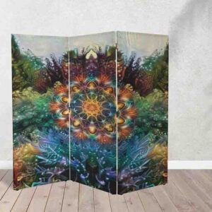 Biombo de Mandalas Geométricas #6 Ideal para Espacios Modernos