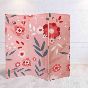 Separador de Ambientes con Flores - Biombo Decorativo #8