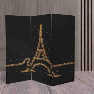 Diseño Exclusivo Torre Eiffel Biombo Decorativo #9