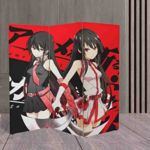 Biombo Decorativo Akame ga Kill Separador de Espacios Estilo Otaku