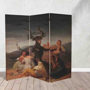 Biombo El Aquelarre de Francisco de Goya #9 Separador de Espacios Místico