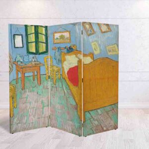 Biombo El Dormitorio en Arlés de Vincent Van Gogh #13 Separador de Espacios Acogedor