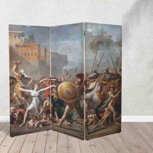 Separador de Espacios El Rapto de las Sabinas de Jacques-Louis David #18 Biombo Histórico