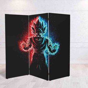 Separador de Espacios Goku Biombo Decorativo para Amantes del Anime