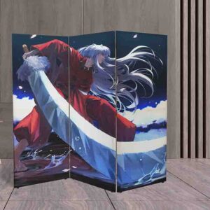 Biombo Decorativo Inuyasha #1 Separador de Espacios Estilo Otaku