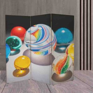 Biombo Kandy Kane Rainbow de Charles Bell #19 Separador de Espacios Vibrante