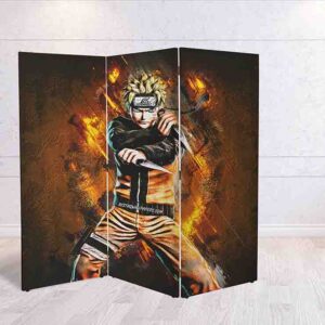 Separador de Espacios Naruto Biombo Decorativo con Temática Anime