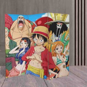 Biombo Decorativo One Piece Separador de Espacios para Fans del Anime