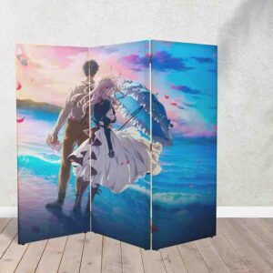 Biombo Decorativo Violet Evergarden Separador de Espacios Elegante