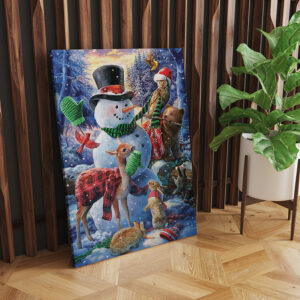 Pinturas navideñas en canvas Elegantes 001