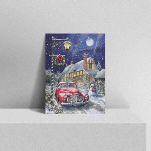Cuadros decorativos navideños en canvas Vintage 002