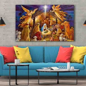 Pintura navideña en canvas 003