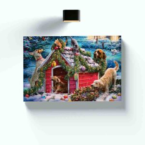 Cuadros decorativos navideños en canvas Tiernos 003