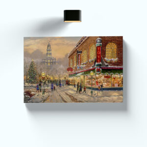 Cuadros decorativos navideños en canvas Elegantes 004