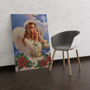 Pintura de navidad decorativa Angeles 004