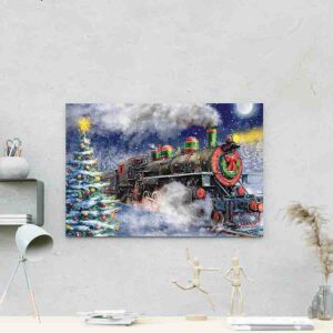 Cuadros decorativos navideños en canvas Paisajes 004