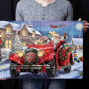 Pintura de navidad decorativa Santa 004