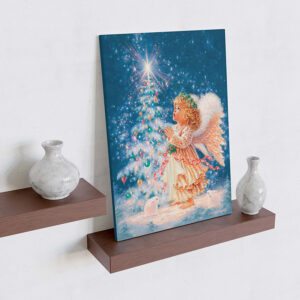 Cuadros de navidad en canvas Angeles 005