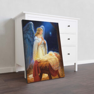 Cuadros decorativos navideños en canvas Angeles 006