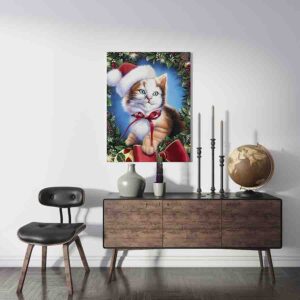 Pinturas navideñas en canvas Tiernos 006