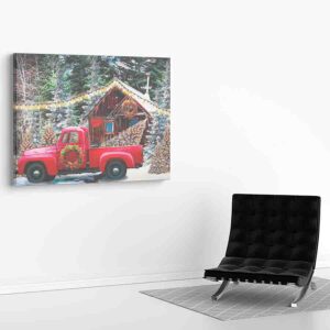 Cuadros de navidad en canvas Vintage 007