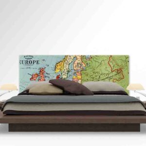 Cabeceros de cama de madera modernos De Mapas Mod.11