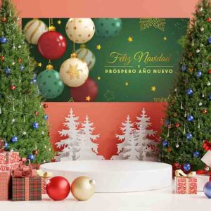 Decoracion navidad oficina poster grande Mod. 17H