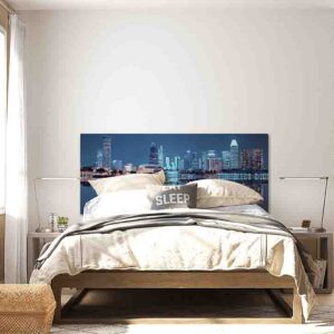 Cabezal de cama de madera De Ciudades Mod.1