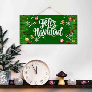 Feliz navidad letrero de madera Mod.2