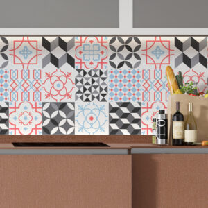 Azulejos adhesivos para cocina mod Salem 10 pz